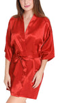 Women babydoll nightwear robe with bra panty combo