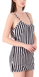 women sexy satin babydoll nightwear lingerie with panty