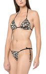 women sexy leopard print bikinis bra panty