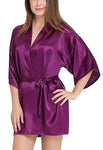 women satin sexy kimono robe nightwear 