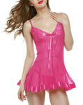 women sexy lace babydoll lingerie with panty