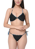 women satin bra panty lingerie set