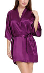 women satin robe kimono nightwear