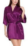 women satin robe kimono nightwear