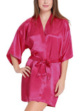 women satin robe nightwear kimonos