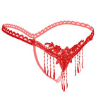 women sexy thong g-string pearl panties