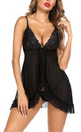 women see through net babydoll dress