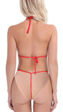 women fishnet bra panty lingerie set