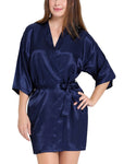 women satin sexy kimono robe nightwear 