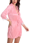 Women satin nightwear robe