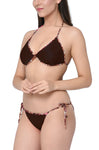 women satin bikinis bra panty set