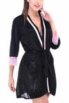women satin night robe