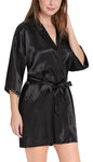 Women babydoll nightwear robe with bra panty combo