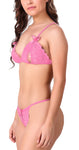 women open crotch peek a boo lace bra panty lingerie set