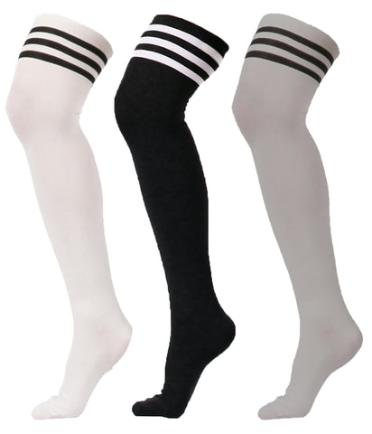 women over the knee high socks combo 3 pairs