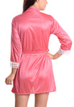 Women satin nightwear robe