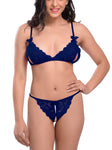 Women lace bra panty lingerie set