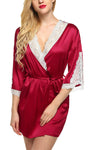 Women satin nightwear robe