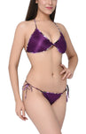 women satin bikinis bra panty set