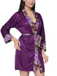 Women satin nightwear robe