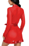 sexy women babydoll nightwear robe with panty