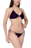 women satin bikinis bra panty set