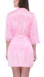 women sexy satin robe babydoll lingerie