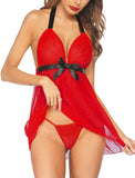 women babydoll nightwear with panty