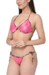 women satin bikinis bra panty set