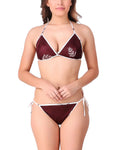women sexy satin bikini lingerie set
