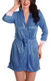 Women satin nightwear robe