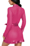 sexy women babydoll nightwear robe with panty