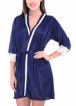 women sext satin nightwear robe