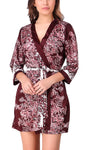 women's satin nightwear robe 
