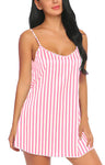 women satin babydoll short nighty nightwear lingerie