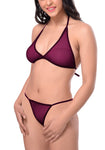 Women sexy see through bra panty