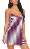 women satin short babydoll nightwear