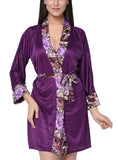 Women satin nightwear robe