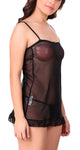 women black babydoll lingerie with panty