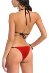 women sexy bikini red bra panty lingerie set