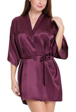 women satin robe kimono nightwear