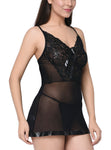 women sexy lace babydoll lingerie with panty