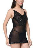 women sexy lace babydoll lingerie with panty