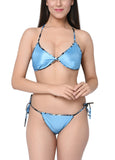 women satin bra panty lingerie set