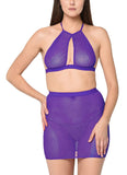 women sexy fishnet lingerie set