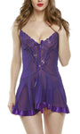 women sexy lace babydoll lingerie with panty