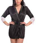 Women satin nightwear robe 