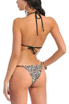 women sexy animal print bikini bra panty lingerie set