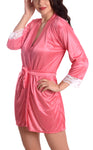 Women satin nightwear robe