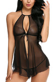 women sexy babydoll nightwear lingerie with panty